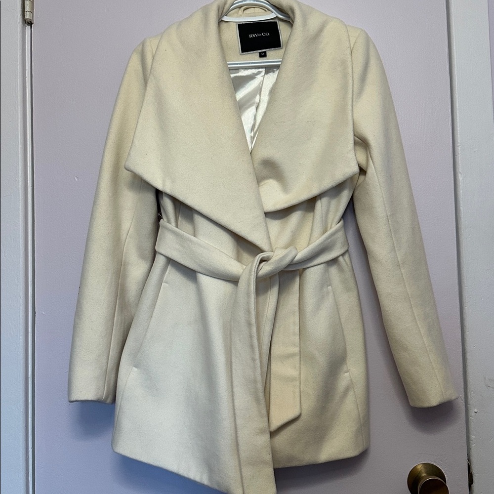 RW&CO Double Breasted Wool Blend Jacket